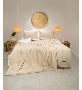 Koza Home Linda Vizon Kadife Çift Kişilik Nevresim Takımı 200x220 4 Yastıklı 5008