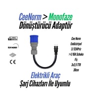 Bemis Elektrikli Araç Şarj Uyumlu CeeNorm Adaptör – 3/32A Priz → 1/16A Fiş