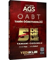 2025 MEB AGS ÖABT Tarih Öğretmenliği Tamamı Çözümlü Tarihin İzinde Eşsiz 5 li Deneme Yediiklim