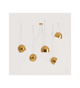 Talisma 5 Başlıklı Sarkıt Avize RA-AVZ- 7185-34-90 (Gold)