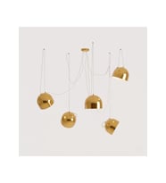 Talisma 5 Başlıklı Sarkıt Avize RA-AVZ- 7185-34-90 (Gold)