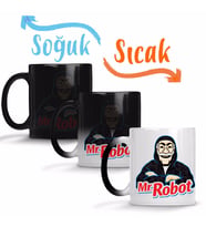 Mr Robot Sihirli Kupa Bardak Porselen
