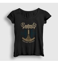 Presmono Kadın Siyah Defiance Ensiferum T-Shirt 145408tt