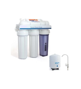 5a-wop Pompasız + 3.2 Galon Metal Basınç Denge Tankı + Lüks Small Musluk (Krem)