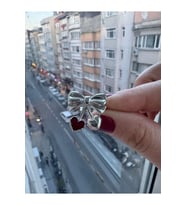 Kiraz Vişne Fiyonk Detaylı Ayarlanabilir Gotik Kadın Yüzük