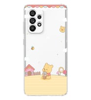 Samsung Galaxy A13 Uyumlu Winnie The Pooh Tasarımlı Şeffaf Telefon Kılıfı
