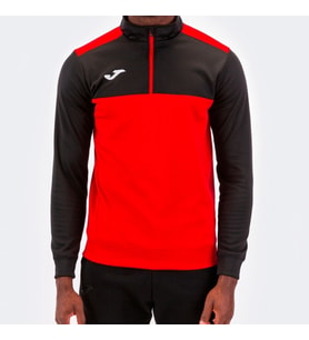 JOMA SWEATSHIRT WITH ZIP WINNER RED-BLACK (Kırmızı)