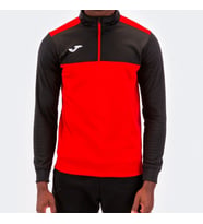 JOMA SWEATSHIRT WITH ZIP WINNER RED-BLACK (Kırmızı)