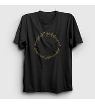Presmono Unisex Siyah Script Yüzüklerin Efendisi The Lord Of The Rings T-Shirt 253248tt