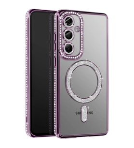 Samsung Galaxy S26 Joke Simli Magneticsafe Kılıf - Derin Mor