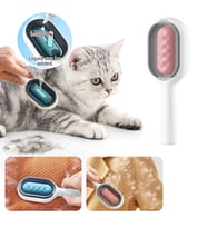 Su Hazneli Kedi Yıkama Fırçası Kedi Tarağı (Pembe)