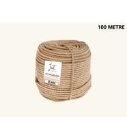 Jütburada Jüt Halat 8 mm 100 Metre Hasır Dekor Süsleme İp