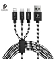 DUX DUCIS 3in1 Usb Type C-İPhone Ve Mikro Kopmaz Usb kablo Hızlı Şarj-(5775) - SSSSSS3019-2950