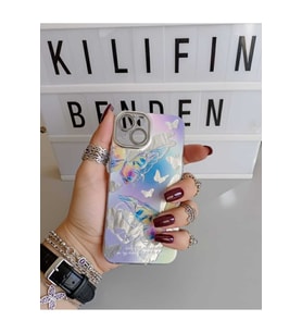 İphone 15 Kelebek Desenli Kılıf Modeli