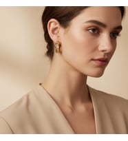 STİL İNCİSİ/XUPING JEWELRY LUJO MODEL KÜPE (Altın Rengi)