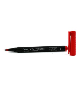 Lineplus Permanent OHP Marker Kırmızı S Uç Asetat Kalemi 