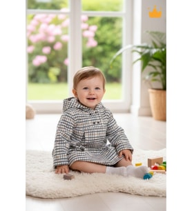 1 Tog Kız Bebek Çocuk Kaban 13478 (Gri)