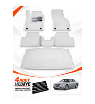 e-biz CHRYSLER 300C (2004-2011) Uyumlu EVA Oto Paspas Bagaj Paspası Dahil Beyaz