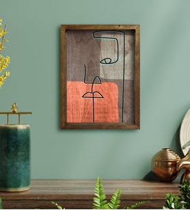 BK Home Picasso Style Tasarımlı Doğal Masif Ahşap Çerçeveli Tablo-7
