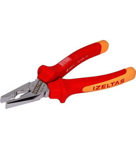 İzeltaş 1000V İzoleli Elektrikçi Kombine Pense 160Mm - 3020126160 (Kırmızı)