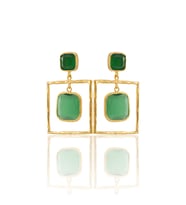 Kadir Jewellery 22 Ayar Altın Kaplama Kadın Sallantılı Küpe -El İşçiliği Ve Hipoalerjenik Küpe