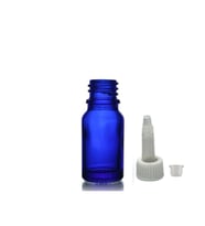 10ml mavi cam şişe getamisin kapak, 12 adet, plastik üstten damlalıklı şişe, damlatmalı şişe, damlatıcı şişe