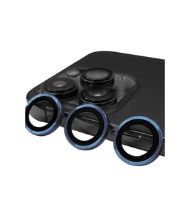 Durukar® iPhone 15 Pro Max Raze Metal Kamera Lens - Lacivert