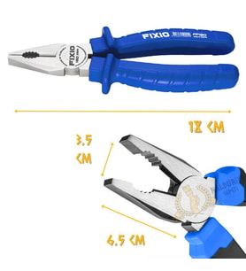 Fixio Profesyonel Kombine Pense 180 mm. (Mavi)