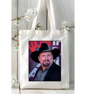 Garth Brooks Baskılı Bez Çanta omuz çantası Kişiye Özel desen 1