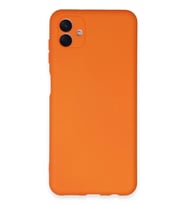 Mey İthalat® Samsung Galaxy A04E Kılıf Nano içi Kadife Silikon - Turuncu