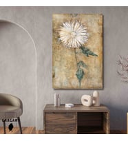 Tekli Dikey Kanvas Tablo Ünlü Eserler Piet Mondrian Crisantemo