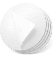 Adet Kendinden Yapışkanlı Pleksi Ayna Levha, Kırılmaz Akrilik Duvar Aynası, Dekoratif ve Modern Yapıştırmalı Panel, Hafif Parlak Pleksi Duvar Dekoru, Ev ve Ofis (4, Silver, Yuvarlak 10x10)