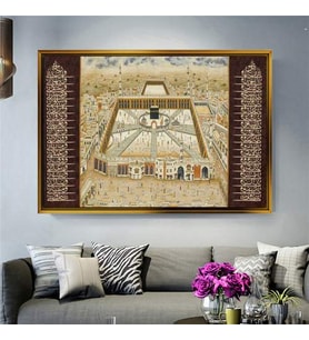 Altın Çerçeveli dekoratif tablo a1955 (Gold)