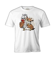 Coffee and Biscuits - Baykuş Beyaz Erkek Tshirt