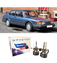 Saab 900 Led Xenon Uzun + Kısa Far Ampulü H4 Mono Yeni Seri Beyaz