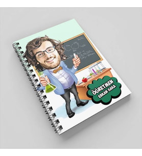 Kimya Öğretmeni Karikatürlü Defter