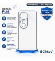 SChitec VIVO T4 Ultra Uyumlu Arka Yüzey Hidrojel Koruyucu Film