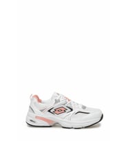 Lotto Athens Wmn Kalın Taban Fileli Kadın Günlük Spor Sneaker Ayakkabı (Beyaz-Pembe)