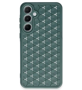 Durukar® Samsung Galaxy A55 5G Kılıf Petek Silikon Kapak - Koyu Yeşil
