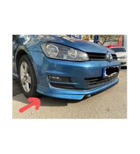 Volkswagen Golf 7 (2012-2017) Uyumlu Ön Tampon Eki (Plastik)