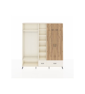 Arges Dolap 12 Raflı 2 Çekmeceli 2 Askılı 220x30x243 Aytaşı-Çam/Aytaşı