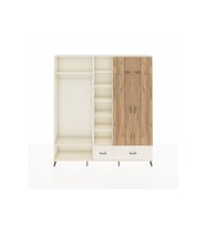 Arges Dolap 12 Raflı 2 Çekmeceli 2 Askılı 220x30x243 Aytaşı-Çam/Aytaşı