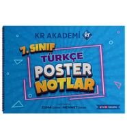 Kr Akademi Yayınları 7. Sınıf Türkçe Poster Notlar