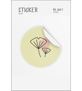 Yuvarlak Sticker 3x3 cm 96 Adet
