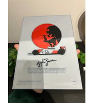 🖼️ Formula 1 Ayrton Senna Tablosu – 3D Baskı Dekoratif Koleksiyon Ürünü