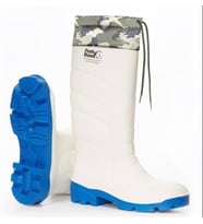 ÇELİK BURUNLU-ÇELİK ARA TABANLI GALAXY VEGA BEYAZ/MAVİ BOĞAZLI ÇİZME (Beyaz-Mavi)