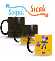 Brawl Stars Rockabılly Mortıs Sihirli Kupa Bardak Porselen