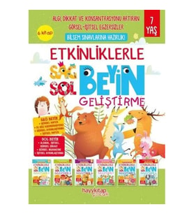 Etkinliklerle Sağ Beyin Sol Beyin Geliştirme (7 yaş) 6’lı Set