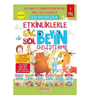Etkinliklerle Sağ Beyin Sol Beyin Geliştirme (7 yaş) 6’lı Set