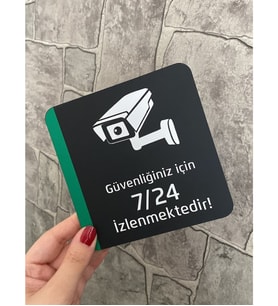 Güvenlik Kamerası Uyarı Levhası
